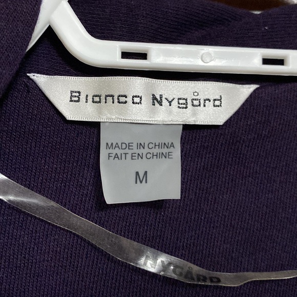 Bianco nyguard, long cardigan, short in the front waterfall effect - Picture 2 of 4